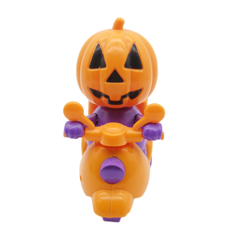 candy toy with pumpkin motorcycle